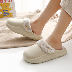 Detachable Washable Slippers Winter Warm House Shoes Bedroom Slippers Women